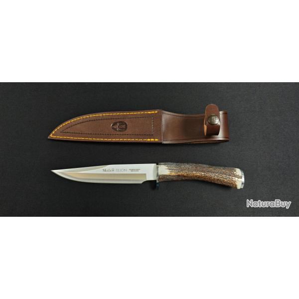 Muela Tejon 16 Couteau de chasse - manche corne de cerf