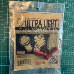Goupilles STRIKE INDUSTRIES Ultra Light pour AR-15  Rouge
