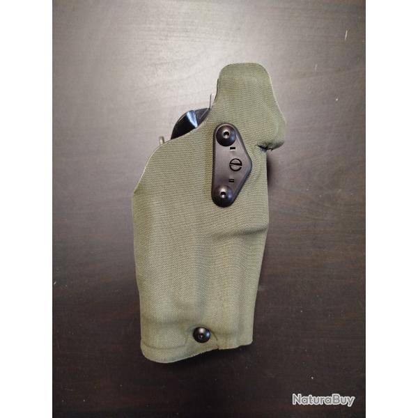 Holster Safariland droitier pour Glock 17 avec emplacement optique et lampe X300, TLR1 streamlight..