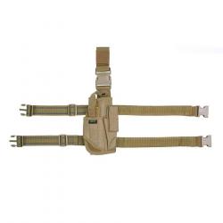 Holster de cuisses tactique (Couleur Coyote)