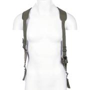 Etui Holster Pistolet Dissimulé Tactique Dorsale en Cuir Noir Police