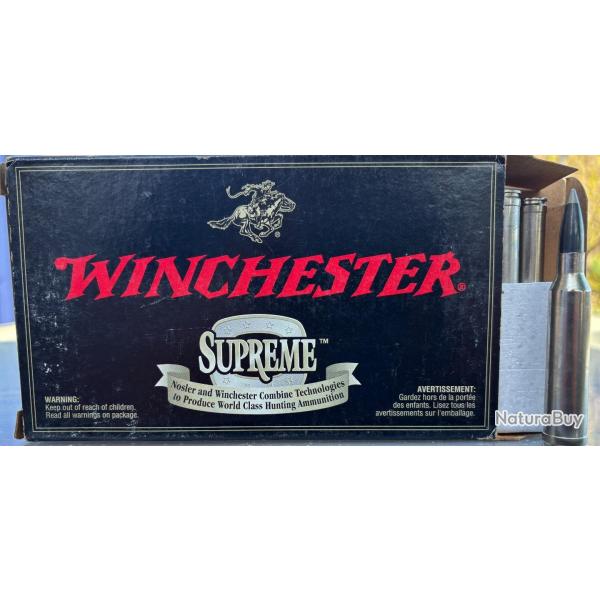 1 bote de 20 cartouches en 7 Rem Mag winchester 150gr Suprme.
