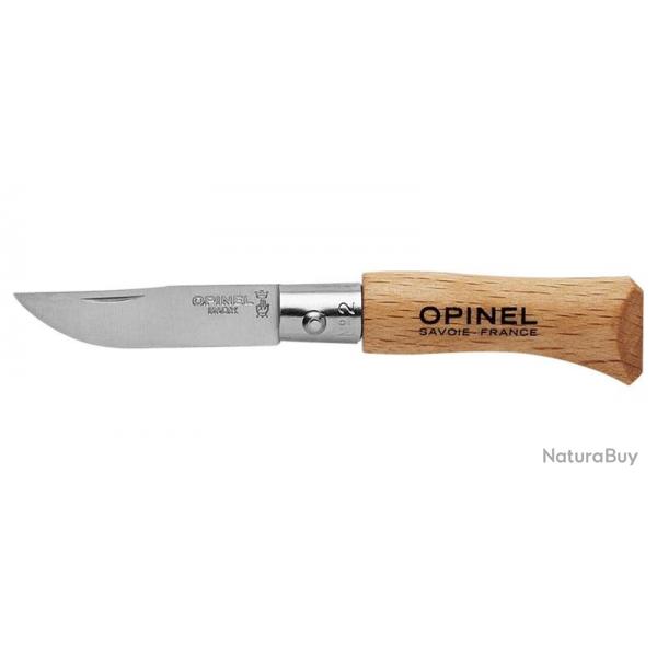 Couteaux pliants Tradition Inox N02 Opinel