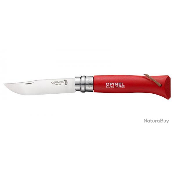 Couteaux pliants Baroudeur N08 Inox Rouge Opinel