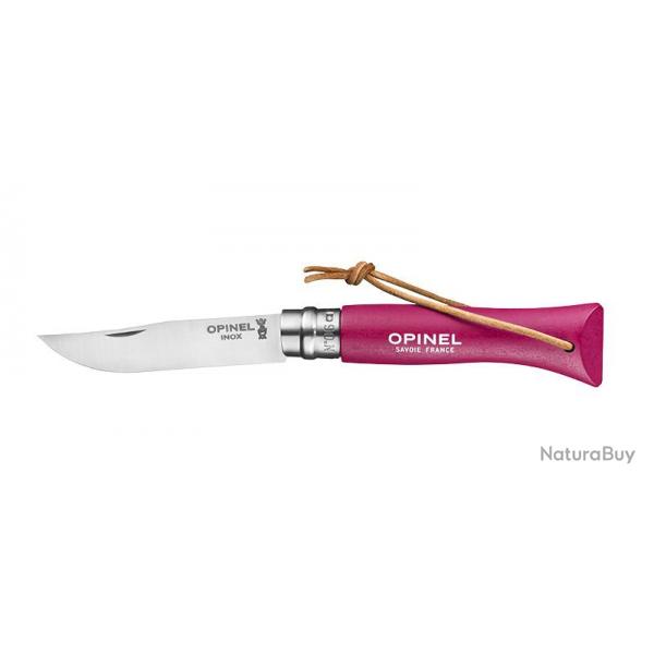 Couteaux pliants Baroudeur N06 Inox Framboise Opinel