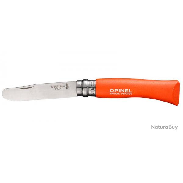 Couteaux pliants Mon Premier Opinel N07 Inox Mandarine (6Pcs) Opinel