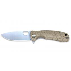 Couteaux pliants Flipper D2 Large Tan Honey Badger