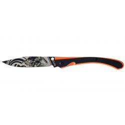 Couteaux pliants C63 Loup Noir/Orange Lug