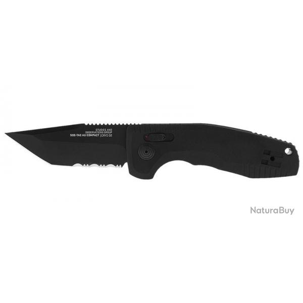 Couteaux automatiques SOG-TAC Auto Compact Tanto Serrated Sog
