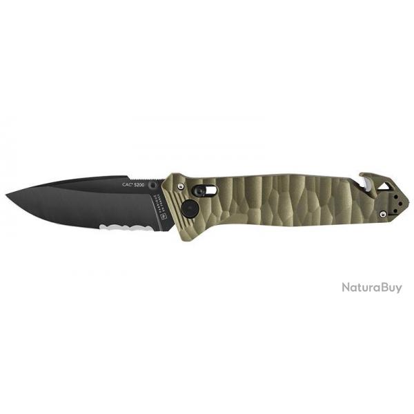 Couteaux pliants CAC S200 Mixte Toxifi - 3 fonctions - Kaki TBOUTDOOR