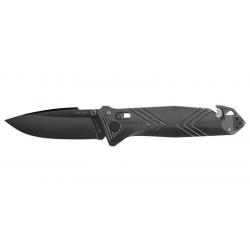 Couteaux pliants CAC Lisse - 4 fonctions - Noir TBOUTDOOR