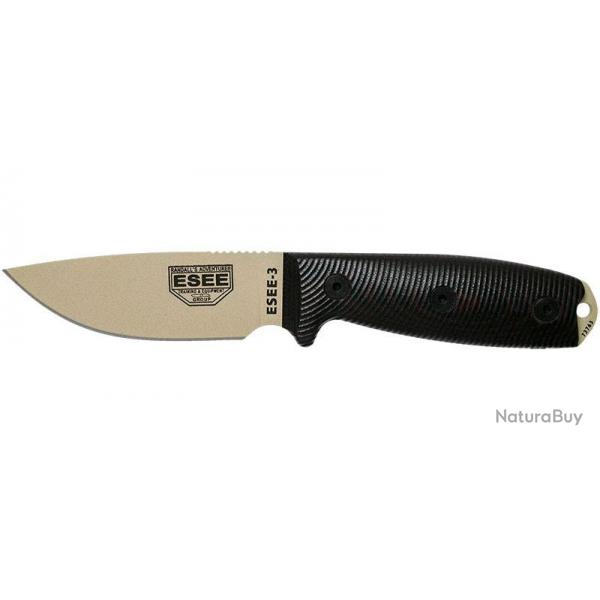 Couteaux fixes ESEE-3 - Lame Dsert ESEE