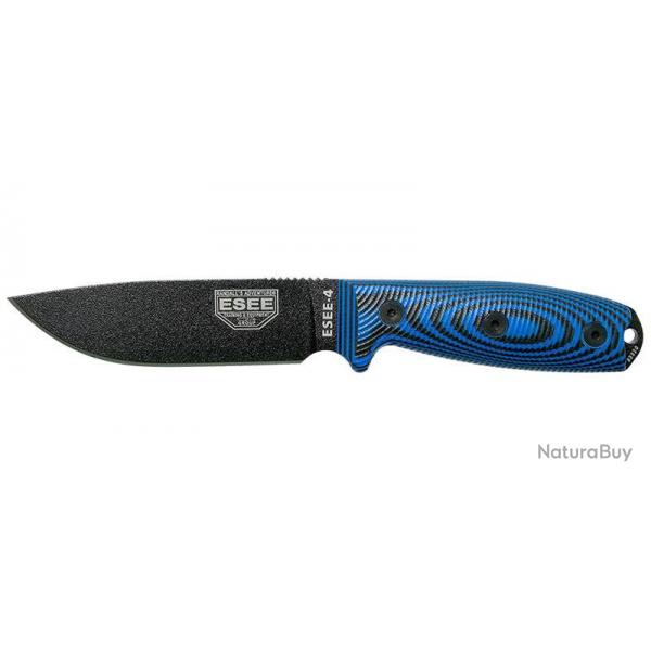 Couteaux fixes ESEE-4 - Lame Noire - Bleu/Noir ESEE