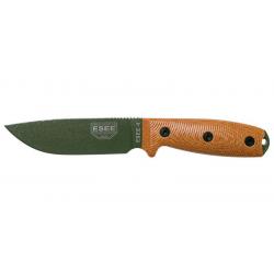 Couteaux fixes ESEE-4 - Lame Verte - Marron ESEE