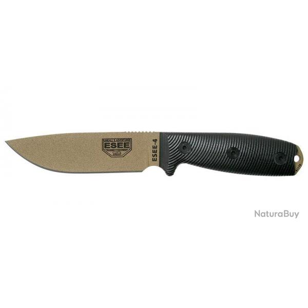 Couteaux fixes ESEE-4 - Lame Dark Earth - Noir ESEE