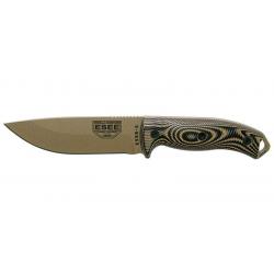Couteaux fixes ESEE-5 - Lame Dark Earth - Coyote/Noir ESEE