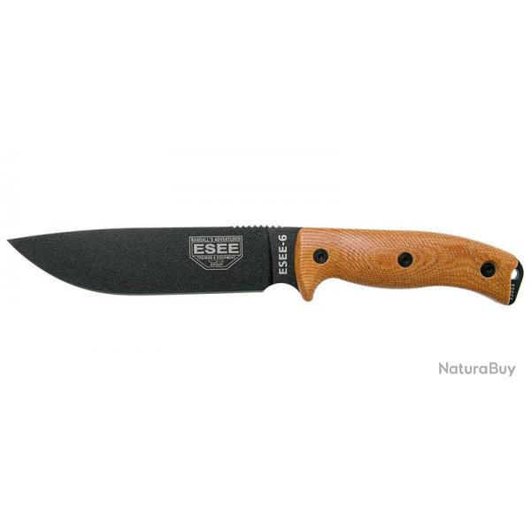 Couteaux fixes ESEE-6 - Lame Noire - Marron ESEE
