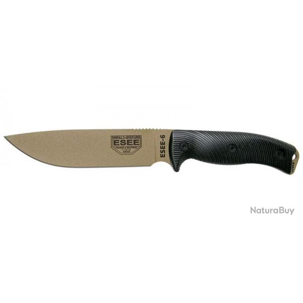 Couteaux fixes ESEE-6 - Lame Dark Earth - Noir ESEE