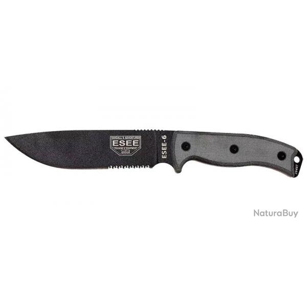 Couteaux fixes ESEE-6 - Lame Noire ESEE