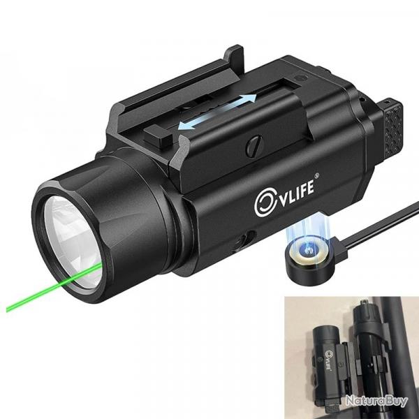 Combo et lampe LED 1500 Lumen et pointeur laser intgr
