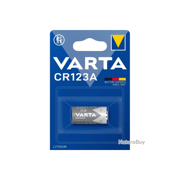 PILE LITHIUM CR123 BLISTER X1- 10 BLISTERS MINIMUM