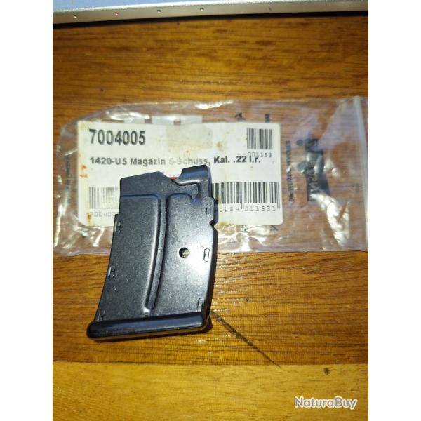 ANSCHUTZ  chargeur NEUF 5 cps 22lr  pour modle 1420 vendu par poudrenoirepro