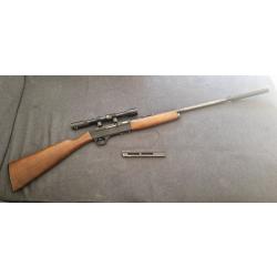 Carabine gevarm .22lr avec moderateur de son, lunette et chargeur 20 coups