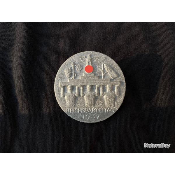 Badge du Reichsparteitag 1937 - Allemand WW2