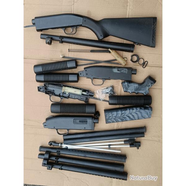 gros lot de pices pour fusil  pompe airsoft