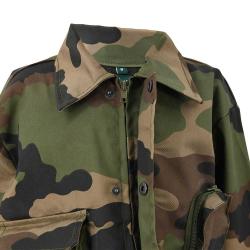 Veste chasse fermeture glissière coton polyester camo