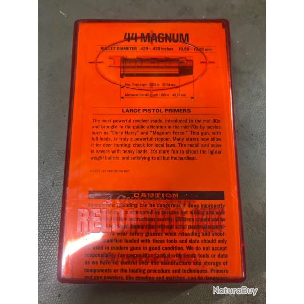 Kit de rechargement manuel 44 mag lee.