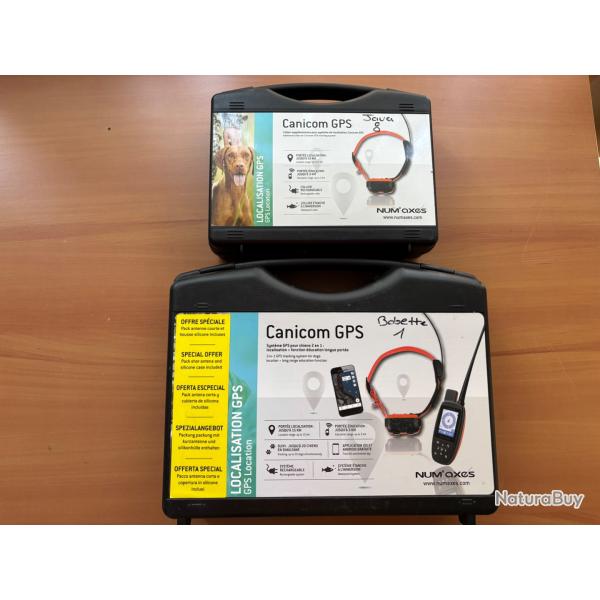 Ensemble Num'axes Canicom GPS + 1 collier supplmentaire - 1 sans prix de rserve !!