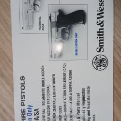 Notice traditionnel DA/SA Smith&wesson