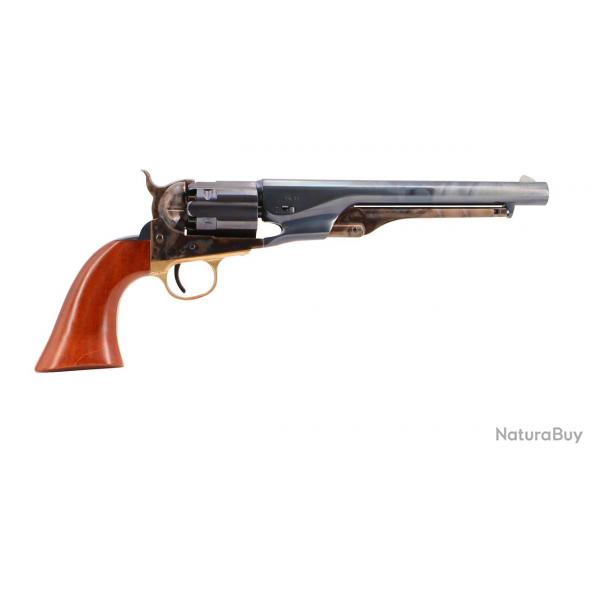 Revolver  Poudre Noire UBERTI 1860 Army FINITION BLUE CHARCOAL BARILLET FLUTE  8" Cal.44