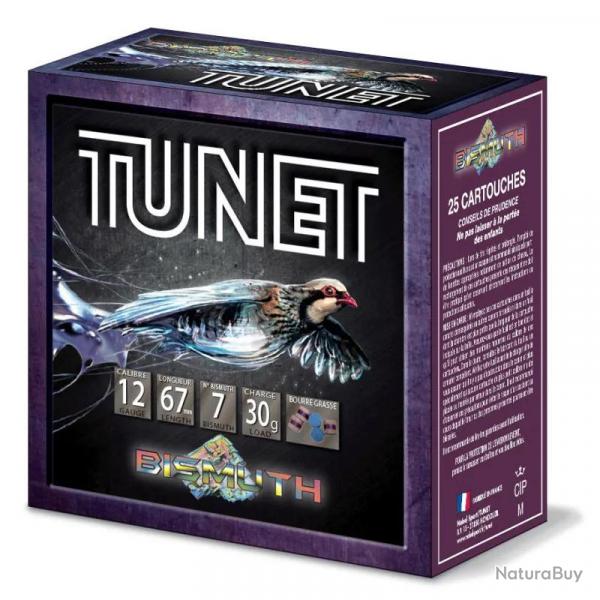 Cartouches Tunet Grasse Bismuth Perdrix STD Calibre 12 - Numro 7