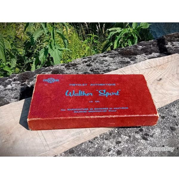 Boite carton d'origine pistolet WALTHER MANURHIN Bon Etat