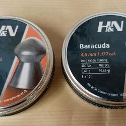 Lot de 2 boîtes H&N Baracuda 4,5mm