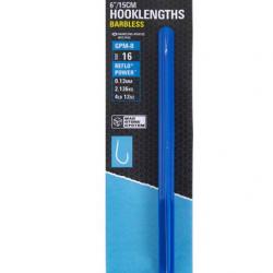 PRESTON BAS DE LIGNE MAG STORE GPM-B HOOKLENGTHS BARBLESS 0,15mm 14 6''15cm