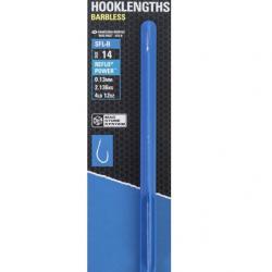 PRESTON BAS DE LIGNE MAG STORE SFL-B HOOKLENGTHS BARBLESS 0,11mm 18 6''15cm