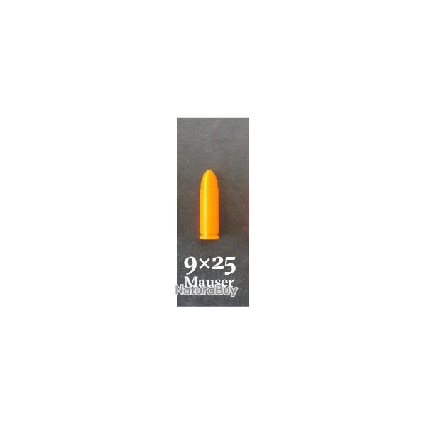 Douille Amortisseur, fausses cartouche 9x25 Mauser Export et autres