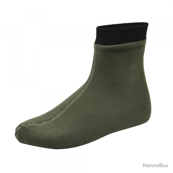 Chaussons de Bottes Polaires polyester kaki et noir 39/40  43/45
