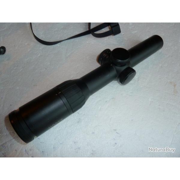 Lunette pour carabine Hawake frontier 30   1-6(24 L4A Dot IR Avec montage  fixe