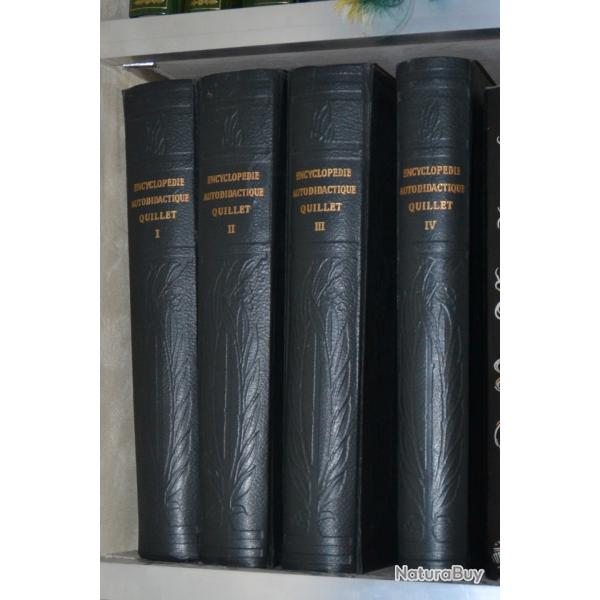 Encyclopdie autodidactique quillet en 4 volumes