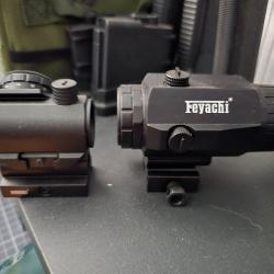 Feyachi M38 5X Loupe et RDS-22 viseur à Point Rouge Combo