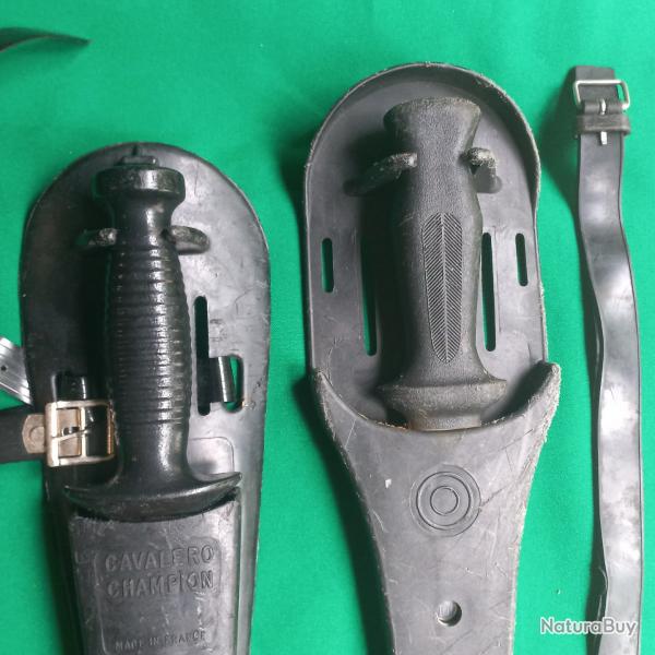lot de deux couteaux de plonges