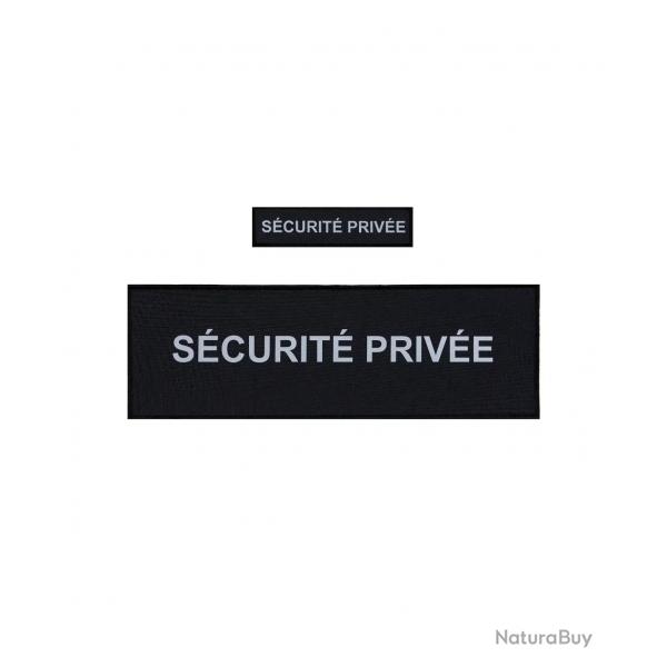 FLAPS "SECURITE PRIVEE" NOIR HV (poitrine et dos)