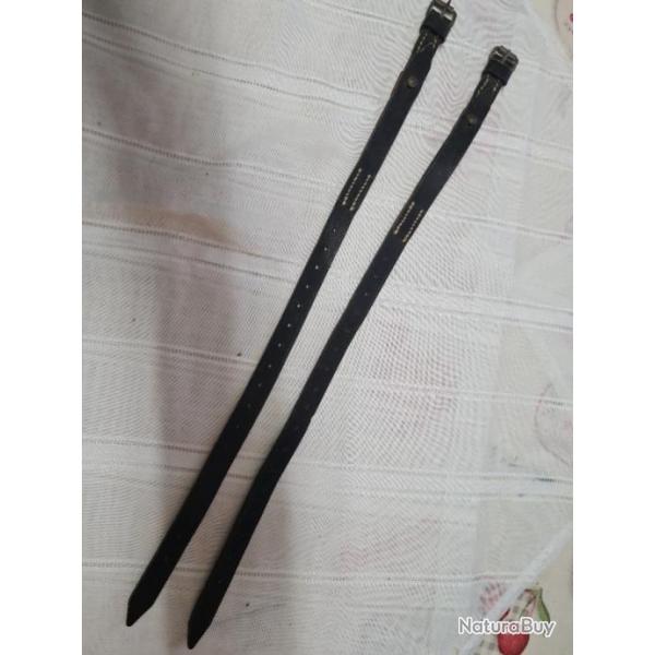 Paire de sangles de PAQUETAGE Allemand WW2 originales A25