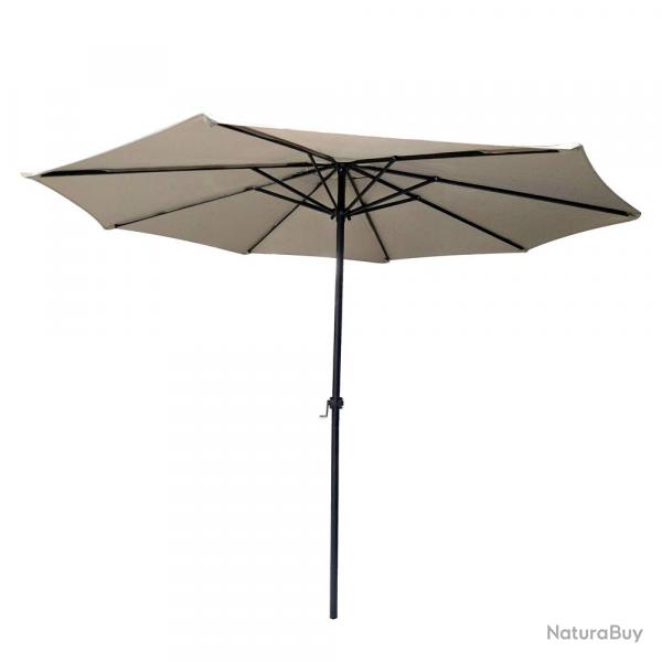 Parasol Rond acier  2,70 m beige