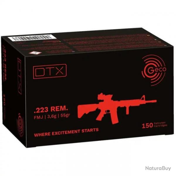 Munition Geco DTX 3.6g 55gr - Cal. 223 Rem x1 boite