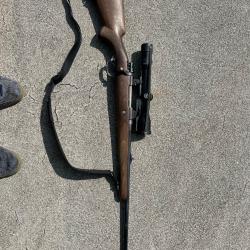 Vend carabine Dumoulin Herstal calibre 9.3X62 avec optique.